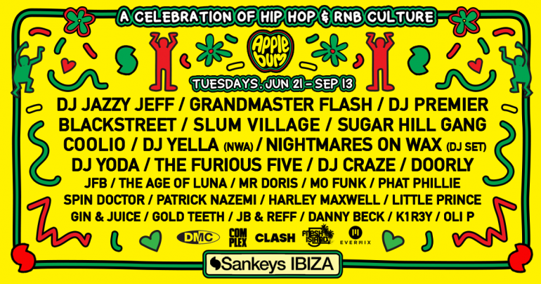 Hip Hop lands in Ibiza with Applebum – line up is in!