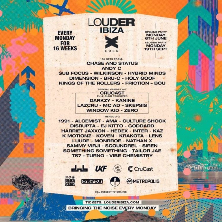 LOUDER @ Eden Ibiza – Drum n Bass Has a New Home in San Antonio